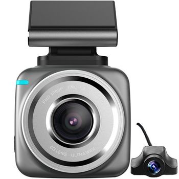 Camera auto Dubla DVR iUni Dash Q2 Plus, Display Touchscreen 2 inch IPS, Full HD, Night Vision, Senzor G, by Anytek
