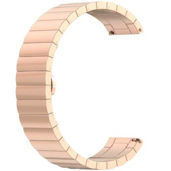 Curea metalica Smartwatch Samsung Gear S3, iUni 22 mm Otel Inoxidabil Rose Gold Link Bracelet