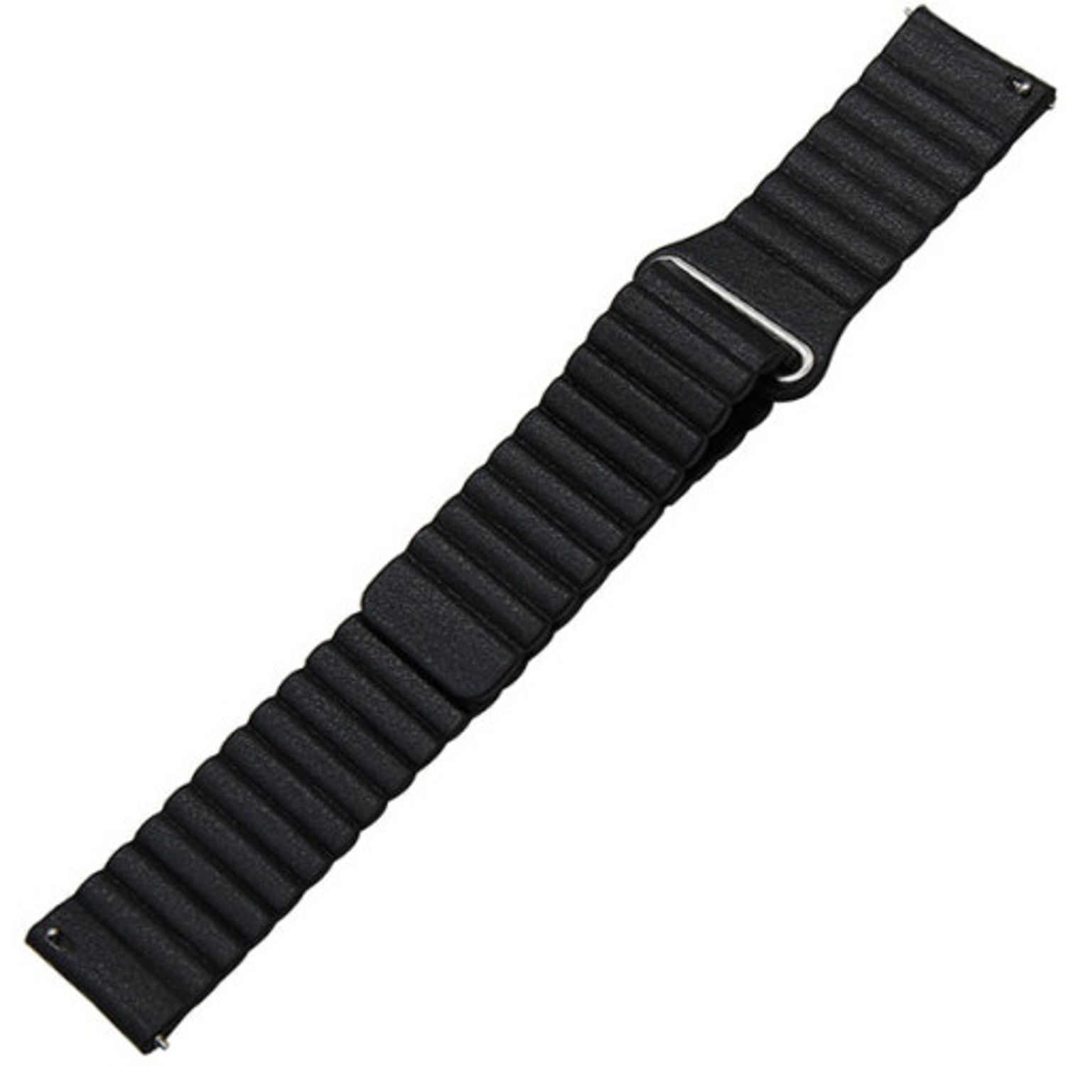 Curea piele Smartwatch Samsung Gear S3, iUni 22 mm Black Leather Loop fotografia produsului View 4 L