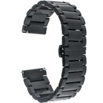 Curea ceas Smartwatch Samsung Gear S3, iUni 22 mm Otel Inoxidabil, Black fotografia produsului