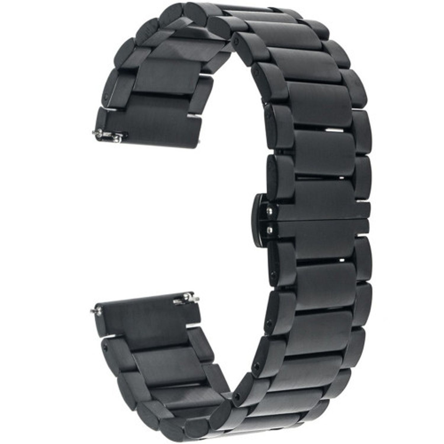 Curea ceas Smartwatch Samsung Gear S3, iUni 22 mm Otel Inoxidabil, Black fotografia produsului