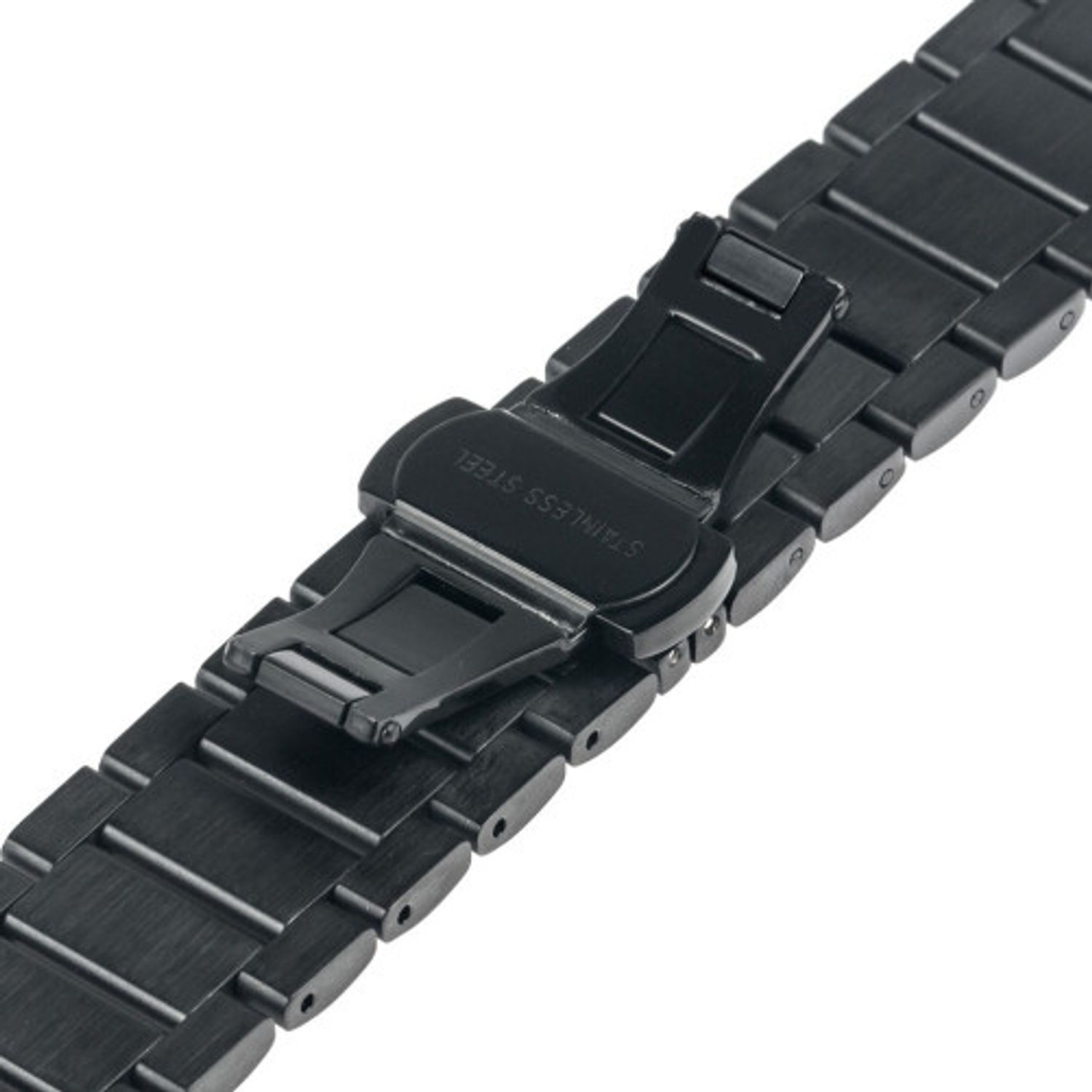 Curea ceas Smartwatch Samsung Gear S3, iUni 22 mm Otel Inoxidabil, Black fotografia produsului View 4 L