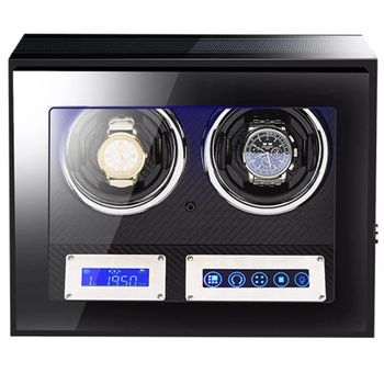 iUni - Cutie intors ceasuri automatice , Luxury Watch Winder 2 Carbon