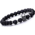 iUni - Bratara Roca Vulcanica unisex, B1 Lady Silver fotografia produsului