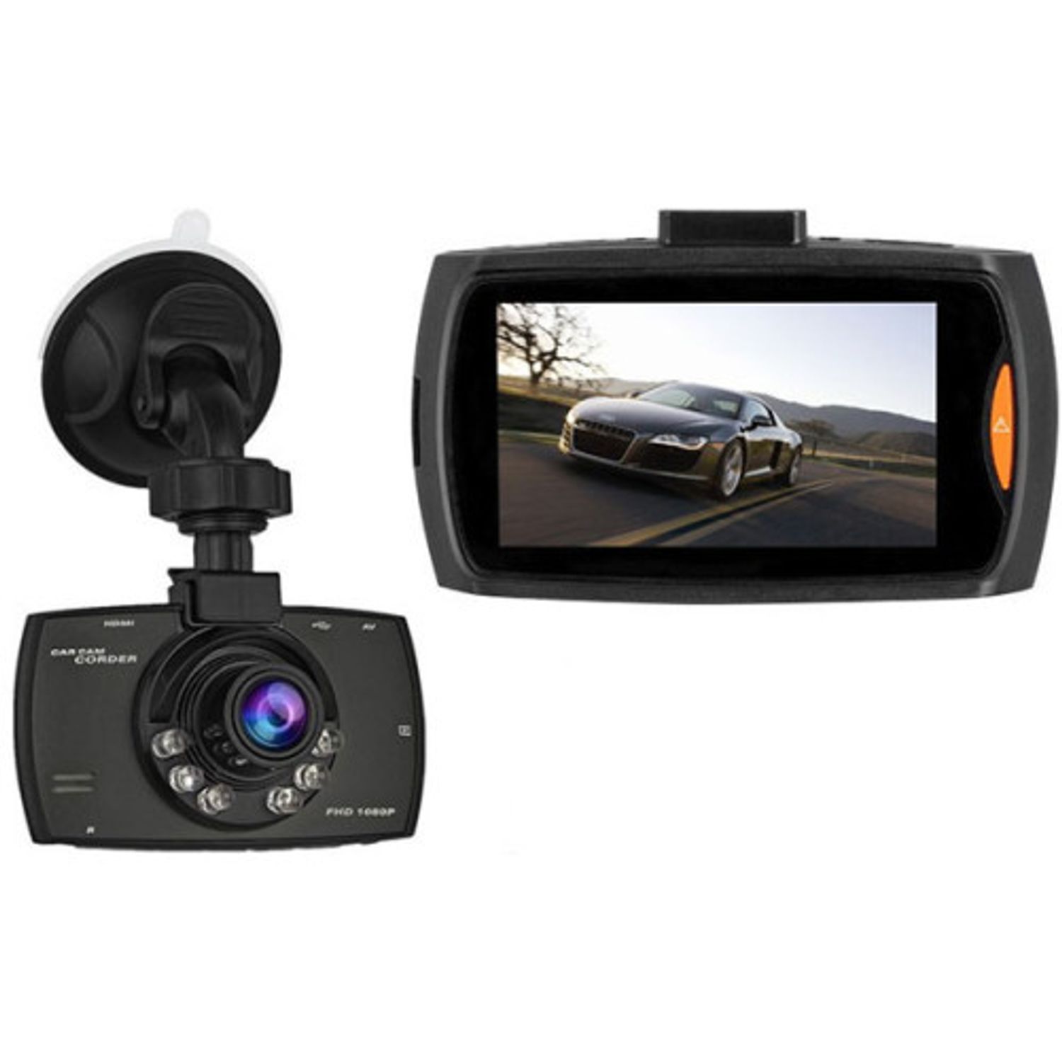 Camera auto DVR iUni Dash G30, Double Cam, Display 2.7 inch IPS, Full HD, Night Vision, Senzor G fotografia produsului View 3 L