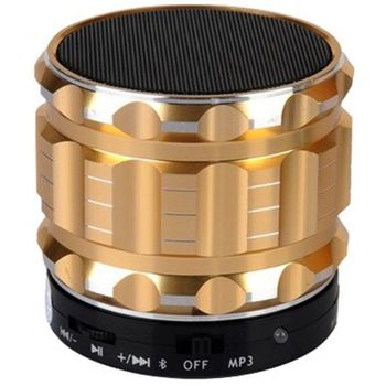Boxa portabila bluetooth iuni df12, slot card, metal, gold