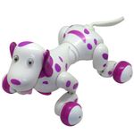 Robot Catel interactiv iUni Smart-Dog, telecomanda cu 24 comenzi, Alb-Roz fotografia produsului