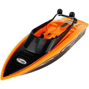 Barca cu telecomanda iuni rc racing boat waterproof, frecventa 2.4g, portocaliu