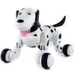 Robot Catel interactiv iUni Smart-Dog, telecomanda cu 24 comenzi, Alb-Negru fotografia produsului