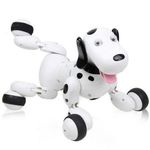 Robot Catel interactiv iUni Smart-Dog, telecomanda cu 24 comenzi, Alb-Negru fotografia produsului View 2 S