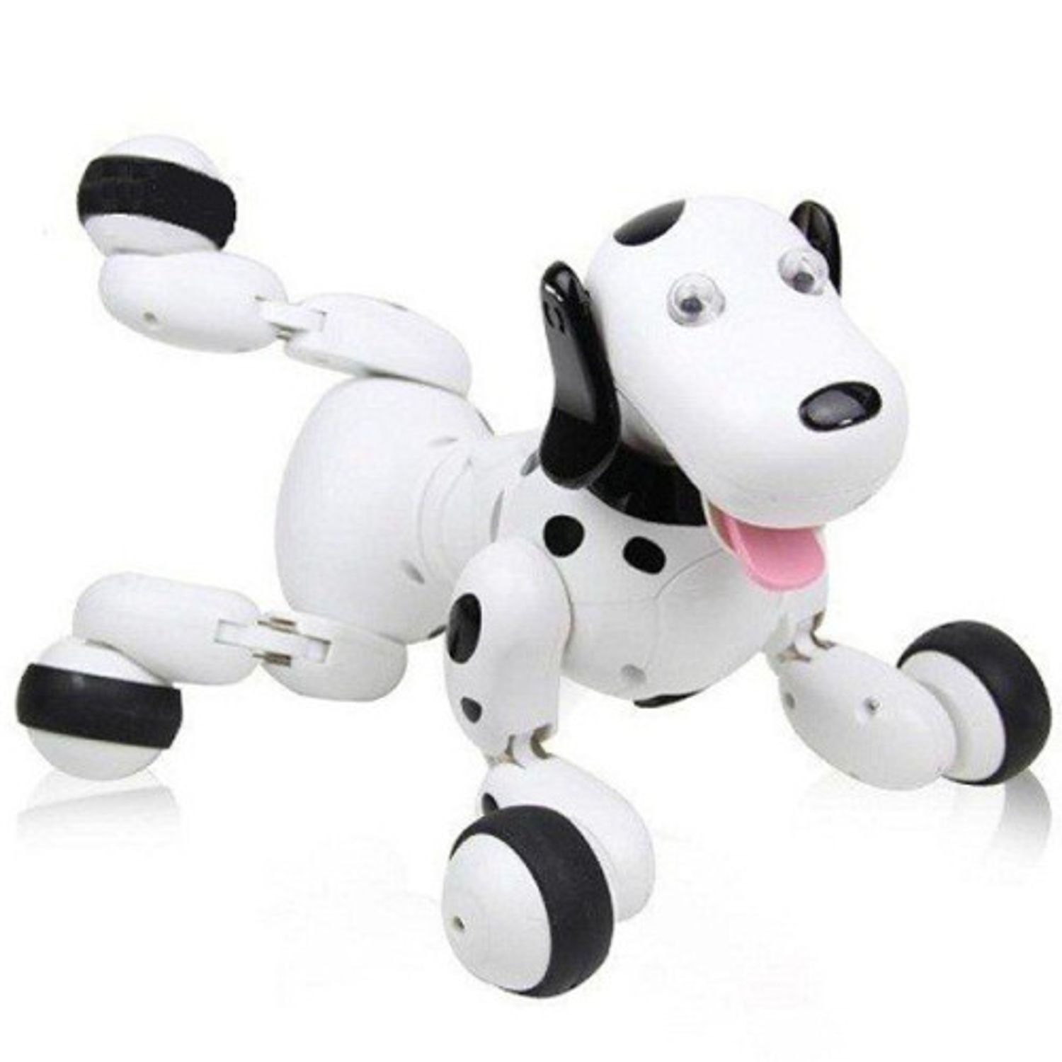 Robot Catel interactiv iUni Smart-Dog, telecomanda cu 24 comenzi, Alb-Negru fotografia produsului View 2 L