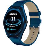 Ceas Smartwatch iUni N3 Plus, Curea Piele, BT, 1.3 Inch, IOS si Android, Blue fotografia produsului