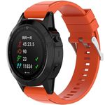 Curea ceas Smartwatch Garmin Fenix 5, 22 mm Silicon iUni Orange fotografia produsului View 3 S