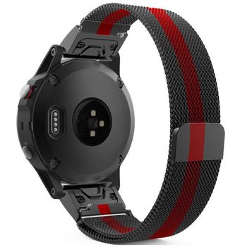 Curea ceas Smartwatch Garmin Fenix 3 / Fenix 5X, Milanese Loop iUni 26 mm Otel Inoxidabil