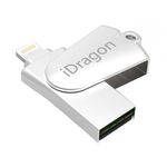 Card Reader iUni iDragon 3 in 1 Lightning to USB si SD Card pentru iPhone, iPad, iPod fotografia produsului