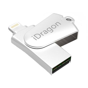 Card Reader iUni iDragon 3 in 1 Lightning to USB si SD Card pentru iPhone, iPad, iPod