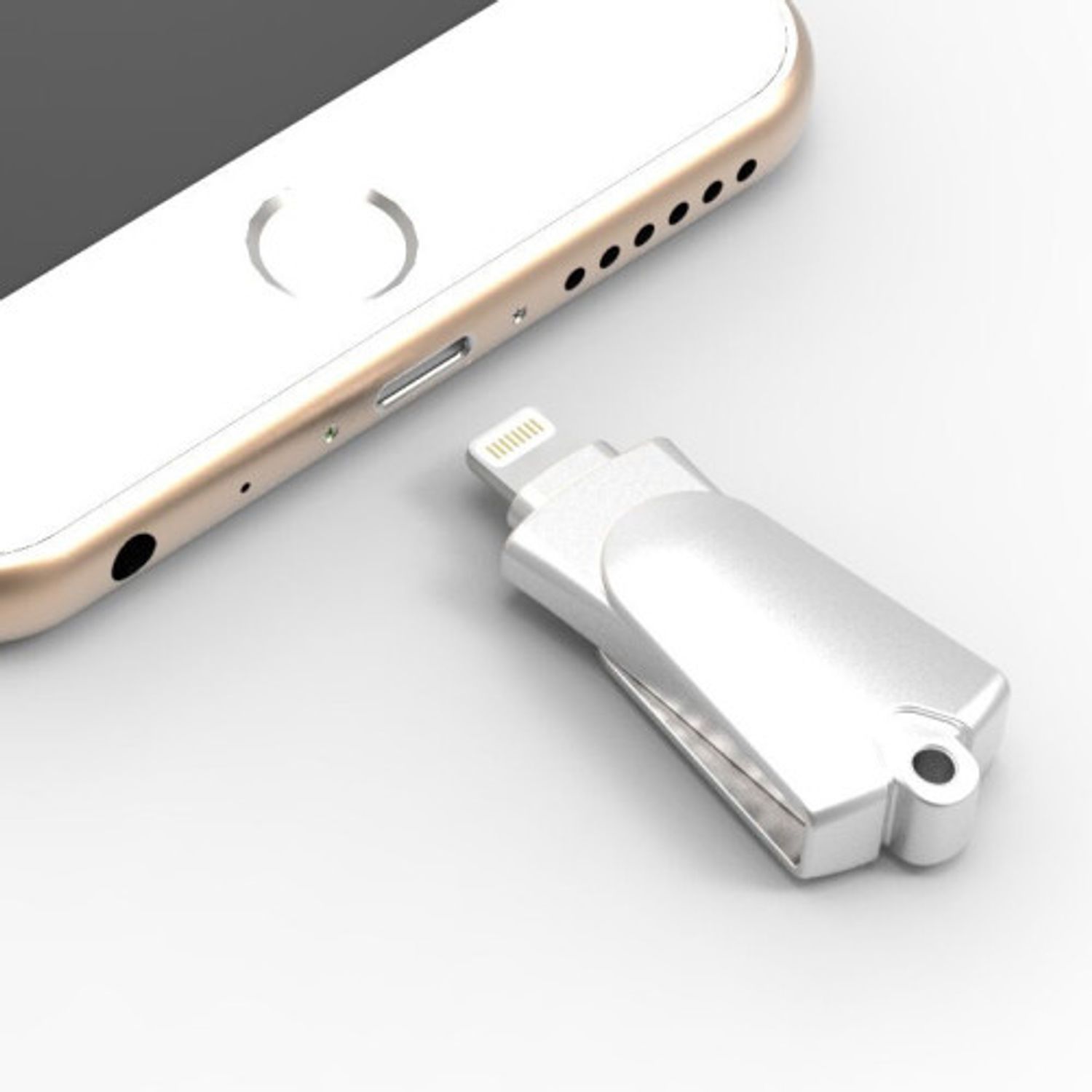 Card Reader iUni iDragon 3 in 1 Lightning to USB si SD Card pentru iPhone, iPad, iPod fotografia produsului View 2 L
