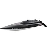 Barca cu telecomanda iUni FT011 High Speed Racing Flipped Boat, Negru fotografia produsului