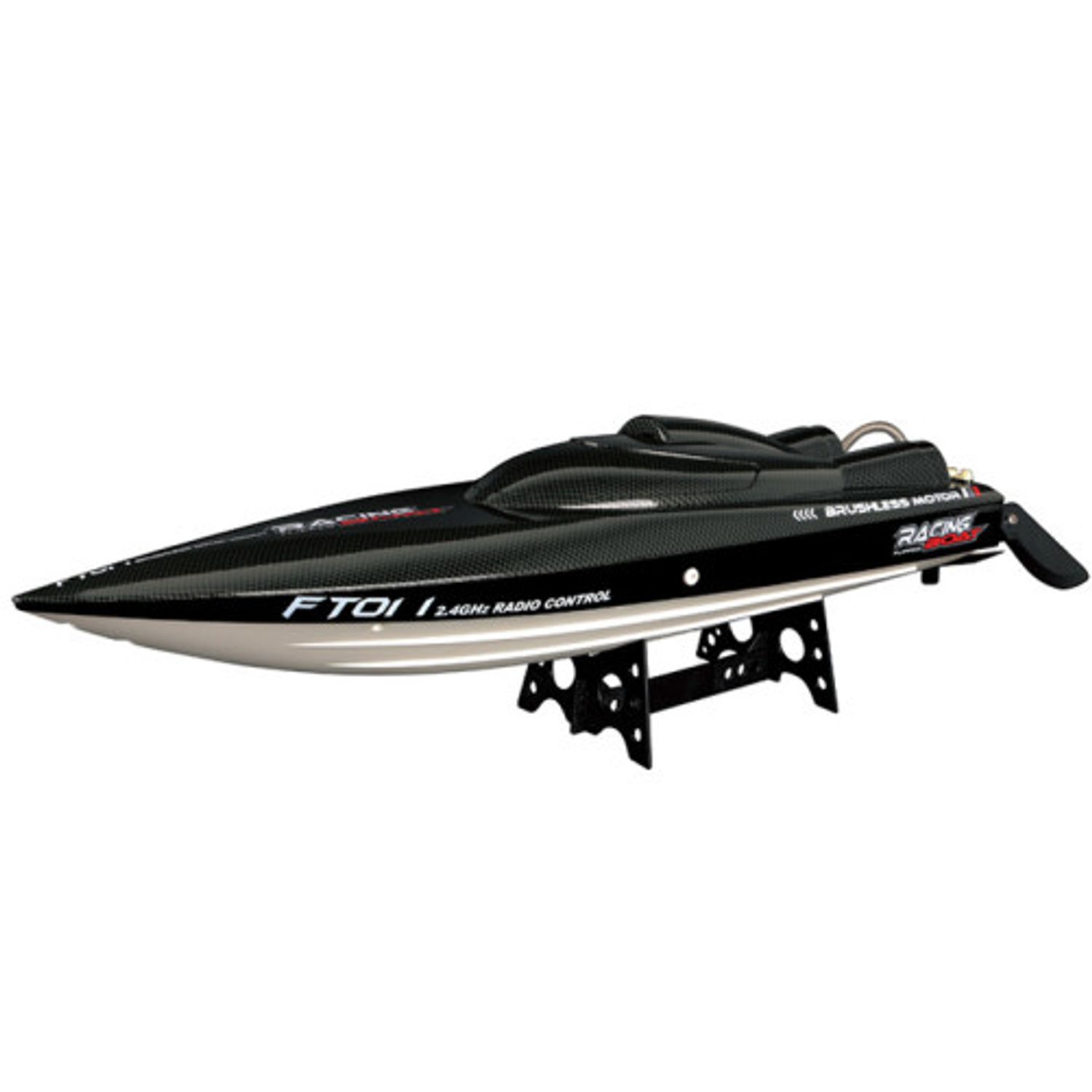 Barca cu telecomanda iUni FT011 High Speed Racing Flipped Boat, Negru fotografia produsului View 2 L