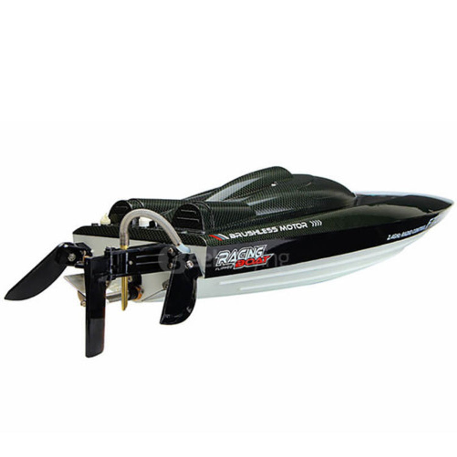 Barca cu telecomanda iUni FT011 High Speed Racing Flipped Boat, Negru fotografia produsului View 3 L