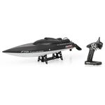 Barca cu telecomanda iUni FT011 High Speed Racing Flipped Boat, Negru fotografia produsului View 4 S