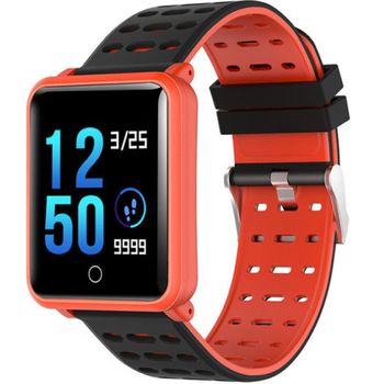 Bratara fitness iuni m88 plus, display oled, bluetooth, pedometru, notificari, android si ios, portocaliu