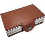 Portofel RFID dublu iUni P3, 16 carduri, Maro fotografia produsului