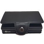 Portofel RFID dublu iUni P3, 16 carduri, Negru mat fotografia produsului View 2 S