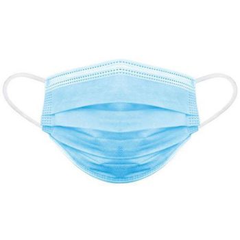 Set 50 bucati masca de protectie cu elastic, 3 pliuri, 3 straturi, hipoalergenica
