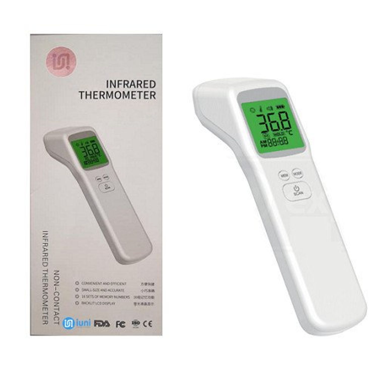 Termometru digital non-contact cu infrarosu iUni T5i fotografia produsului View 3 L