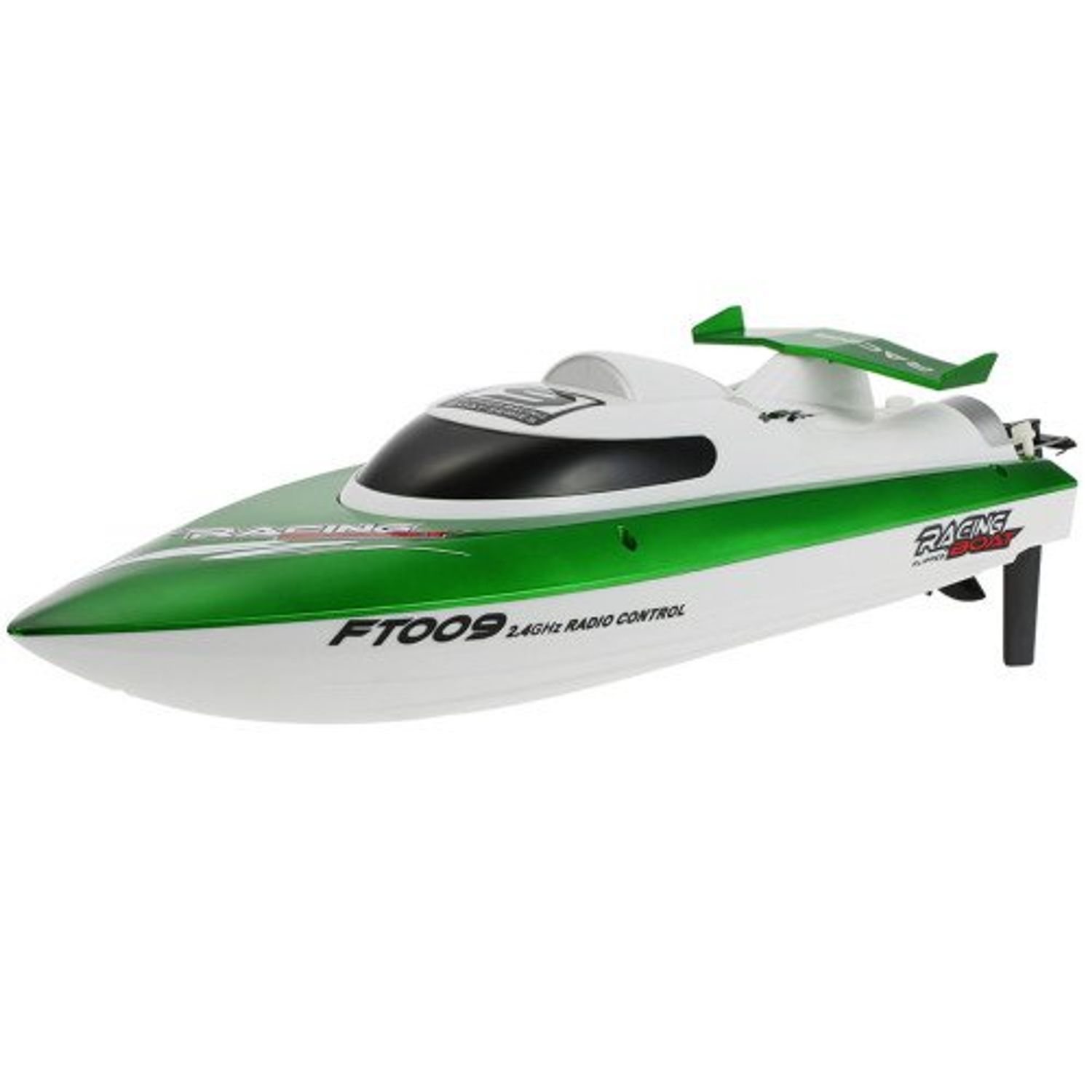 Barca cu telecomanda iUni FT009 Top Speed Racing Flipped Boat, Verde fotografia produsului