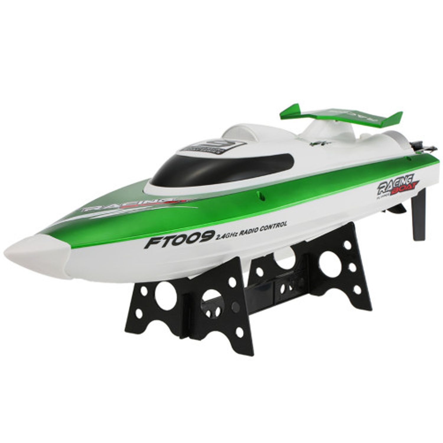 Barca cu telecomanda iUni FT009 Top Speed Racing Flipped Boat, Verde fotografia produsului View 2 L