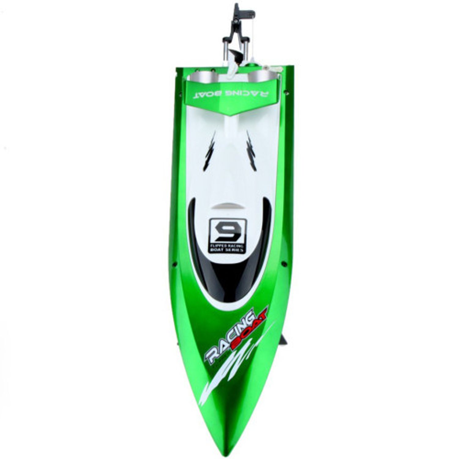 Barca cu telecomanda iUni FT009 Top Speed Racing Flipped Boat, Verde fotografia produsului View 3 L