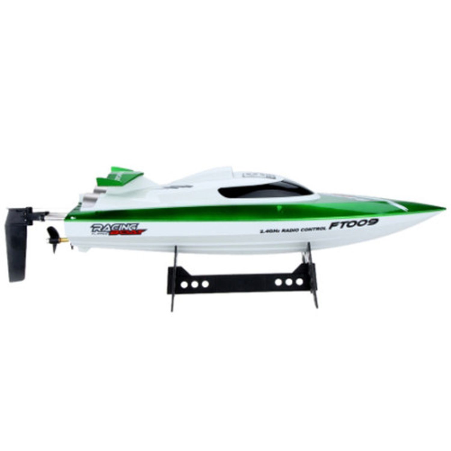 Barca cu telecomanda iUni FT009 Top Speed Racing Flipped Boat, Verde fotografia produsului View 4 L