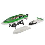 Barca cu telecomanda iUni FT009 Top Speed Racing Flipped Boat, Verde fotografia produsului View 5 S