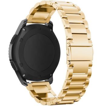 Curea metalica Smartwatch Samsung Gear S3, iUni 22 mm Otel Inoxidabil, Gold