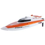 Barca cu telecomanda iUni FT009 Top Speed Racing Flipped Boat, Portocaliu fotografia produsului
