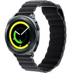 Curea piele Smartwatch Samsung Gear S2, iUni 20 mm Black Leather Loop fotografia produsului