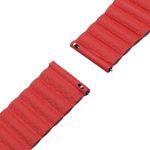 Curea piele Smartwatch Samsung Gear S2, iUni 20 mm Red Leather Loop fotografia produsului View 4 S