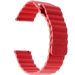 Curea piele Smartwatch Samsung Gear S2, iUni 20 mm Red Leather Loop fotografia produsului View 2 S