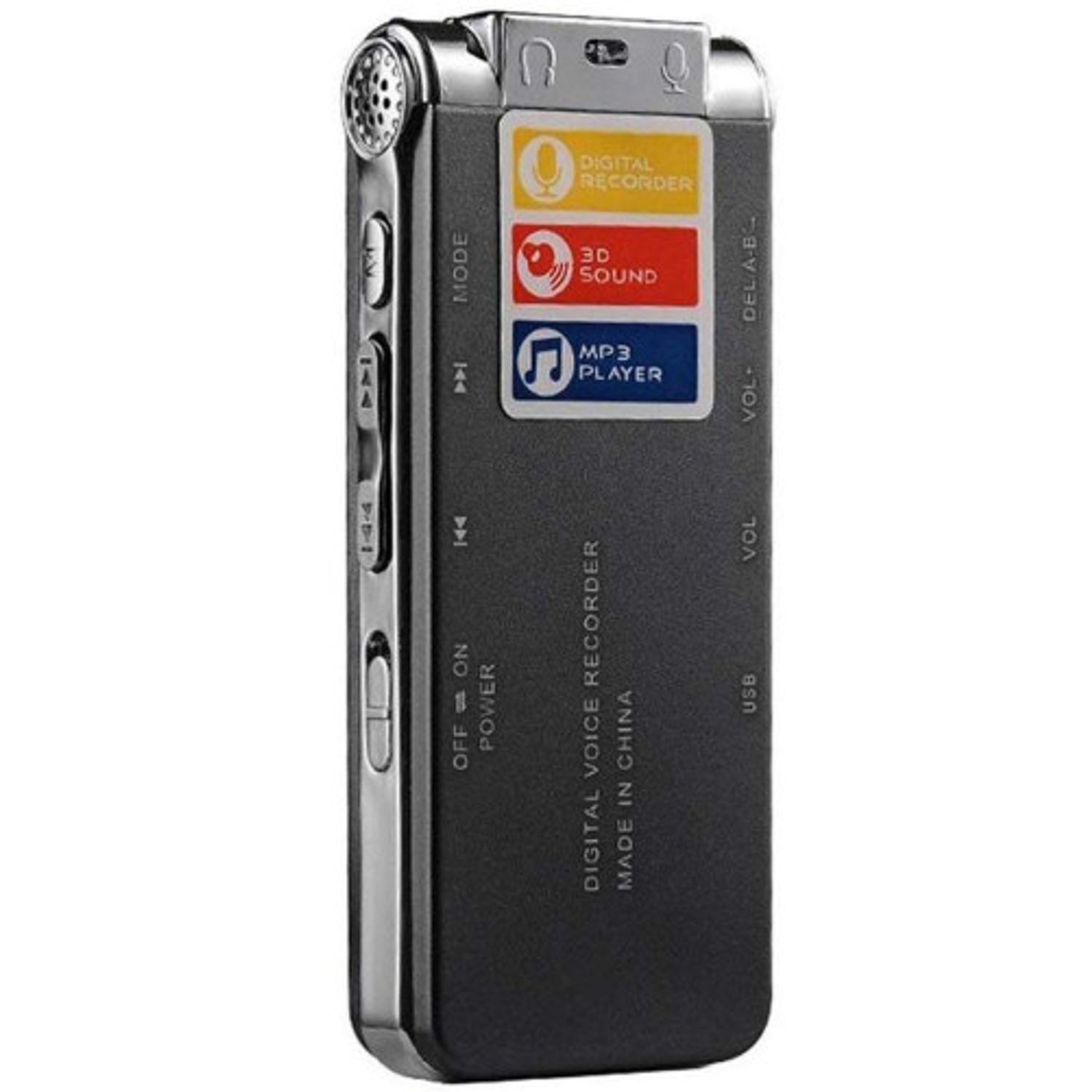 Mini Reportofon Profesional iUni REP03, Memorie 8GB, MP3 Player fotografia produsului View 5 L