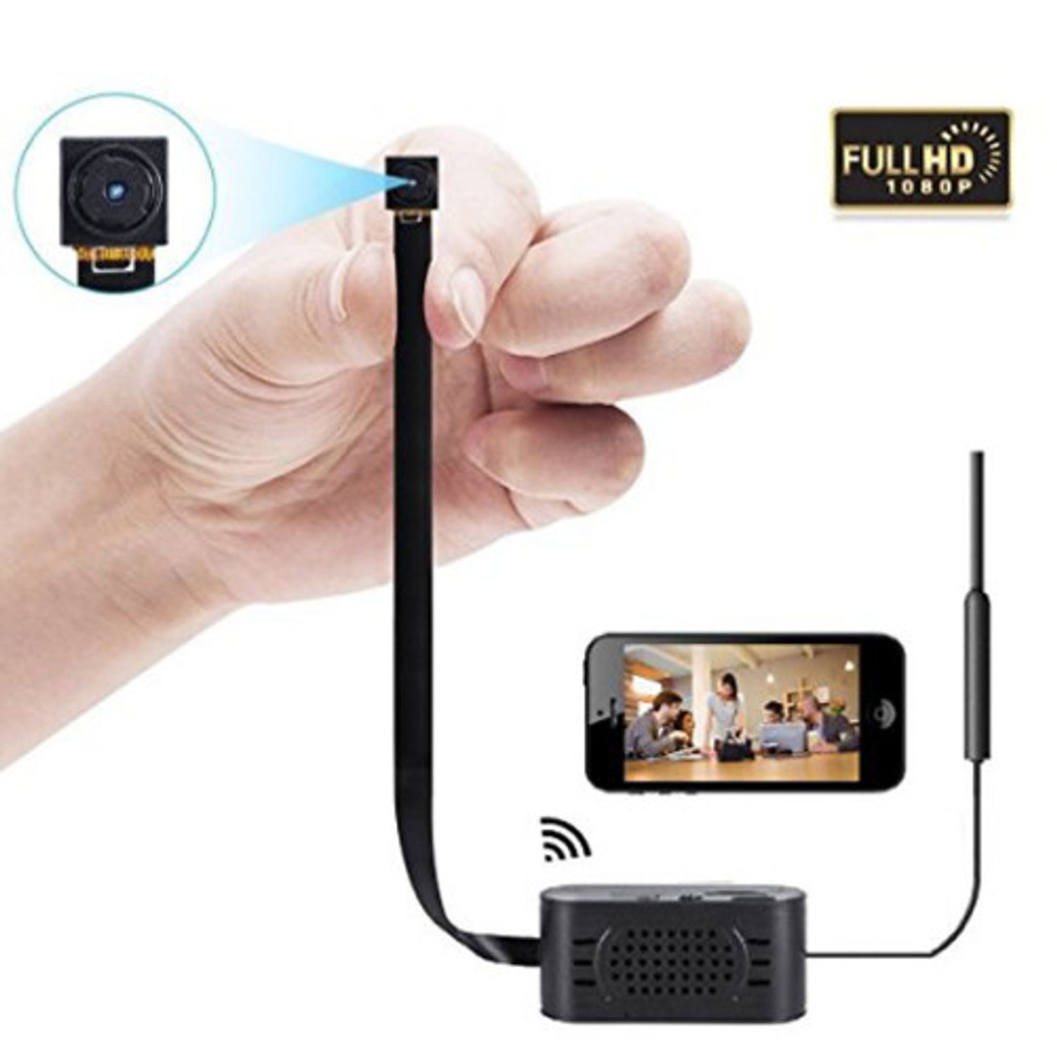 Modul cu Camera Spion Wireless iUni IP50, Full HD, P2P fotografia produsului View 3 L