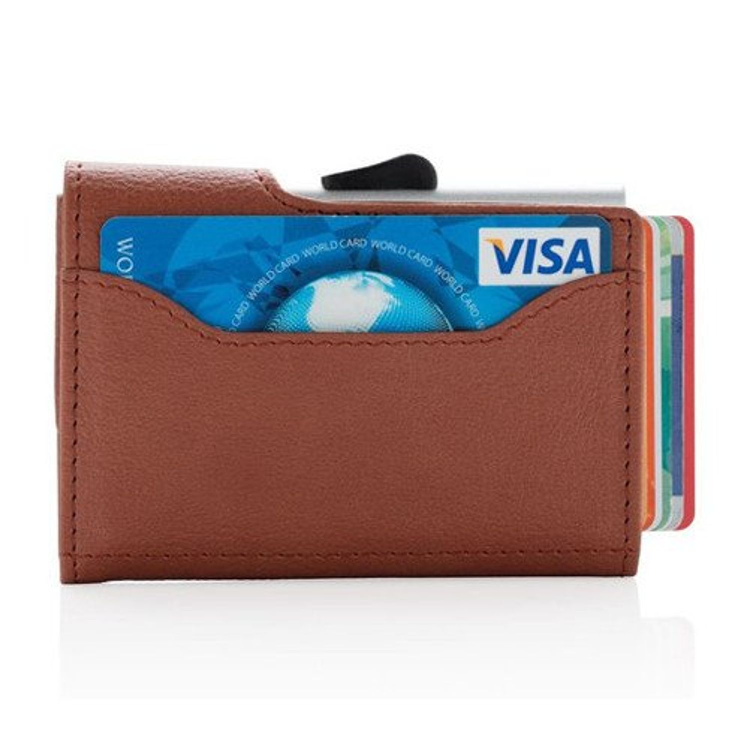 Portofel RFID iUni P5, 8 carduri, Maro fotografia produsului View 5 L