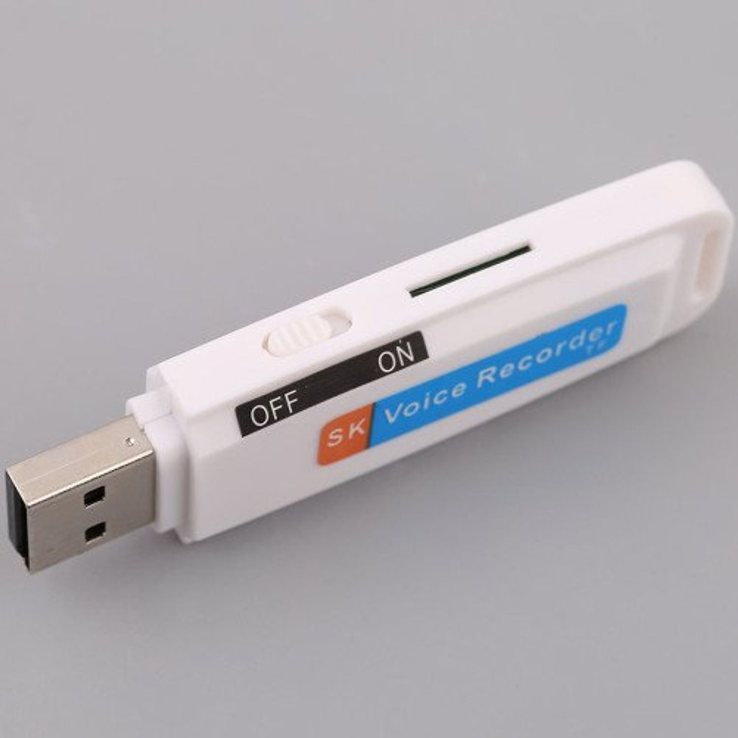Stick USB Spion Reportofon iUni STK99, Alb fotografia produsului View 2 L