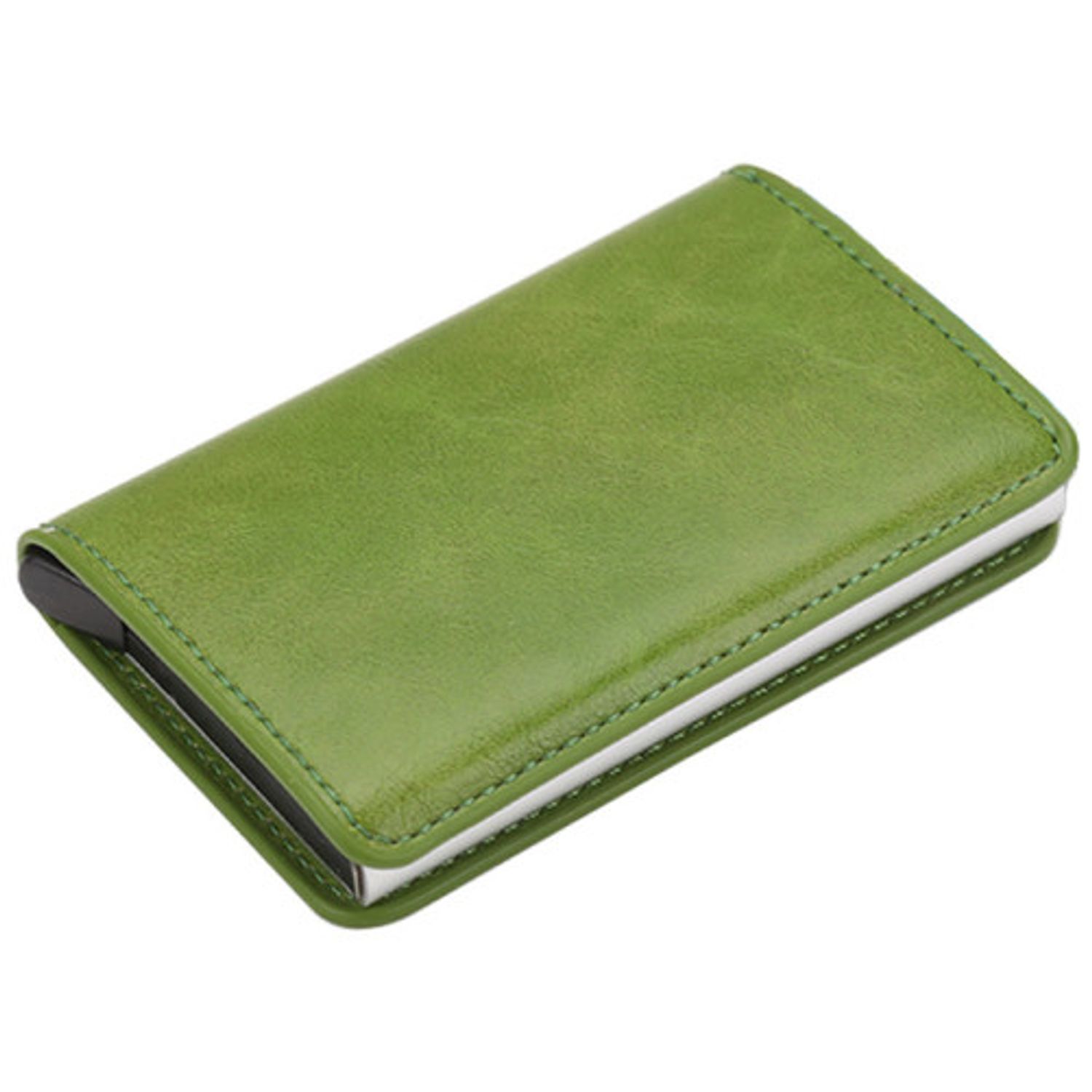 Portofel RFID iUni P1, 8 carduri, Verde fotografia produsului View 2 L