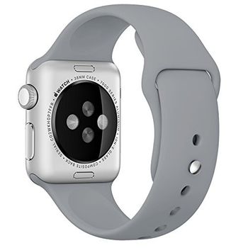 Curea iuni compatibila cu apple watch 1/2/3/4/5/6, 40mm, silicon, gray