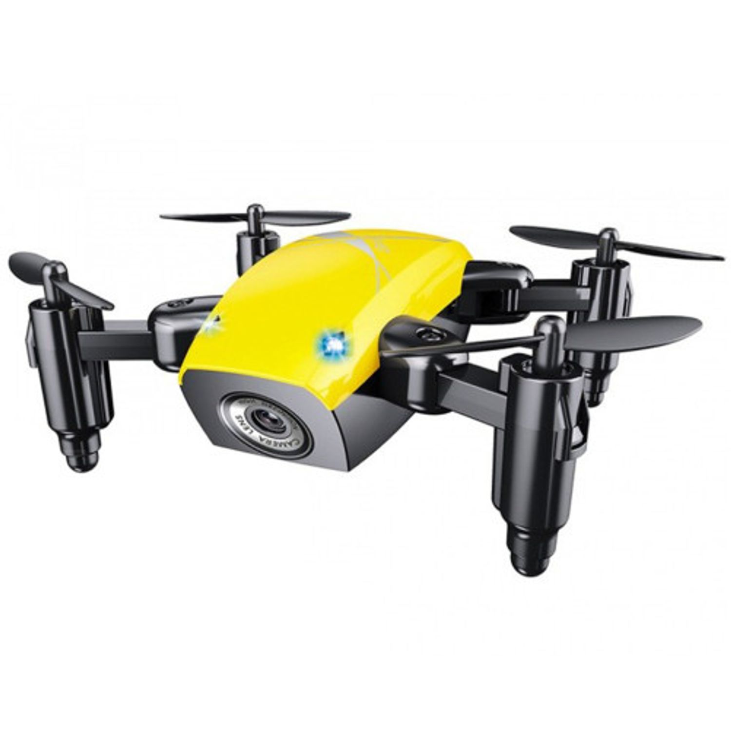 Mini Drona iUni S9, WiFi, Frecventa 2.4GHz, Galben fotografia produsului