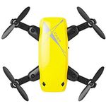 Mini Drona iUni S9, WiFi, Frecventa 2.4GHz, Galben fotografia produsului View 5 S