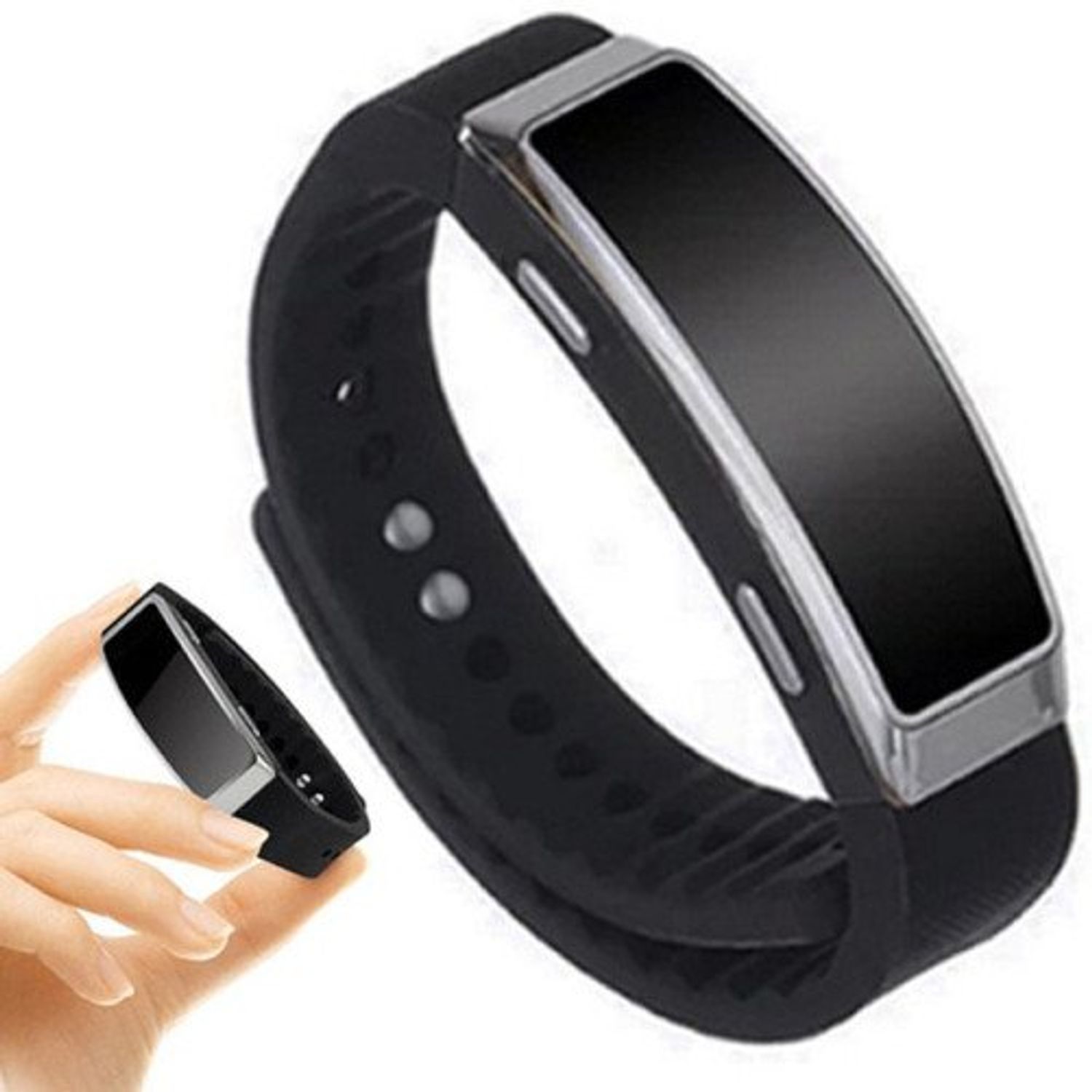 Bratara Reportofon Spion iUni , Memorie interna 8GB, MP3 Player fotografia produsului View 2 L