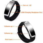Bratara Reportofon Spion iUni , Memorie interna 8GB, MP3 Player fotografia produsului View 5 S
